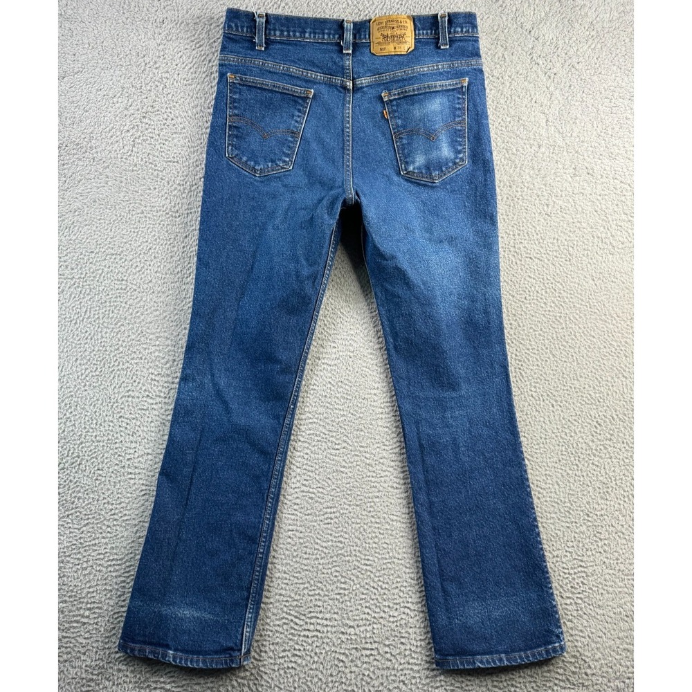 Vintage Levis Jeans Mens 38x34 (Fits 37x33) Denim 517 Bootcut 90s Made in‎ USA